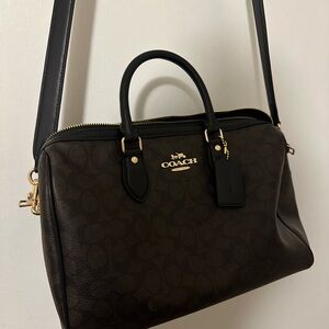 Coach Dark Brown Leather Crossbody Bag